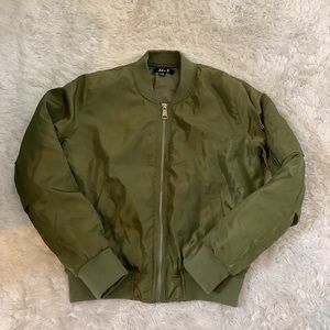 Khaki bomber jacket